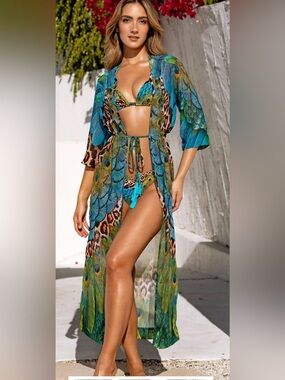 Dolcessa Emerald Savannah Coverup - Long